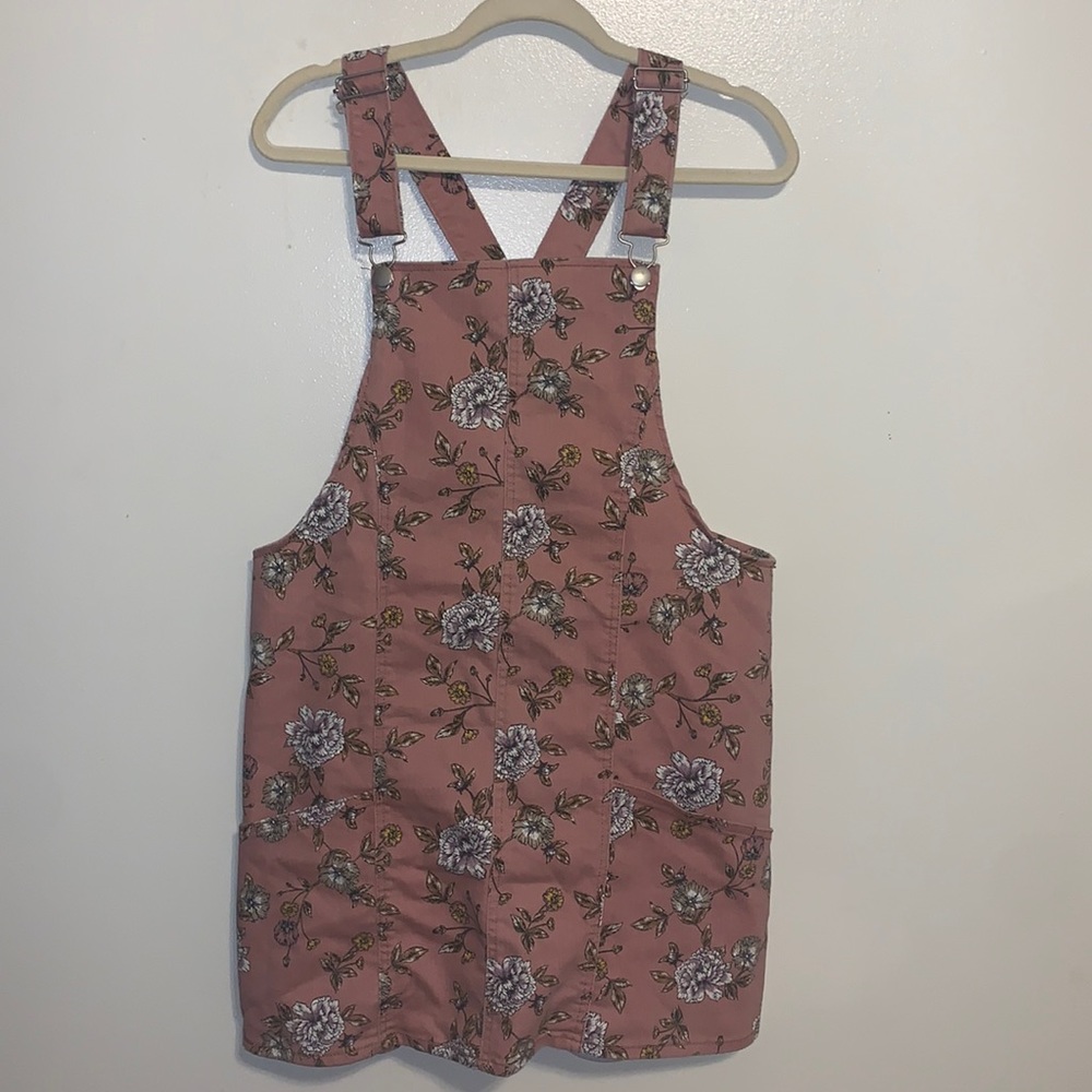 Y2K Floral denim shortalls